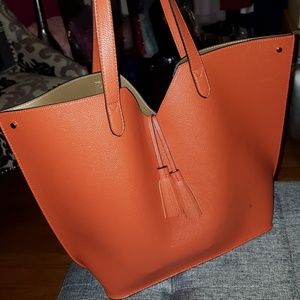 Orange "Leather" Neiman Marcus Bag